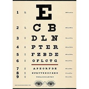 Cavallini Eye Chart Papier cadeau