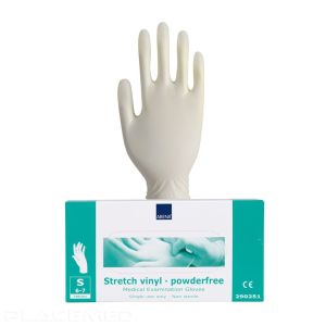 Gants d'Examen en Vinyle Stretch Non Poudrés - Boîte de 100