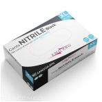 Emilabo Black Nitrile Powder-Free Gloves – Box of 100 - Size 6/7 S V 9185