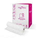 Drap d'Examen Emilabo Gaufré Blanc 2 Plis 50x35 cm - Lot de 9 Rouleaux