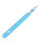 Swann Morton Sterile Scalpel - Stainless Steel Blades, MIPS Handle - Box of 10 - N°10 V 9249