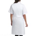 Professional White Coat for Women - Creyconfe - ALICANTE - Short Sleeves