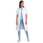 Classic Medical Coat for Women - ANDORRA Model - Short Sleeves