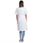 Classic Medical Coat for Women - ANDORRA Model - Short Sleeves