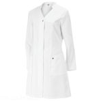 Women's medical coat with rhinestone details - 100% cotton