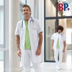 Unisex Medical Jacket BP with Officer Collar and Short Sleeves