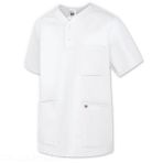 Unisex Medical Tunic to Slip On with Stretch Panels BP - White