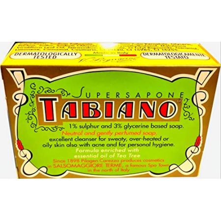 Tabiano - Savon Au Soufre - Super Savon Anti Acné Avec 1% De Soufre Et 3% De La Glycérine