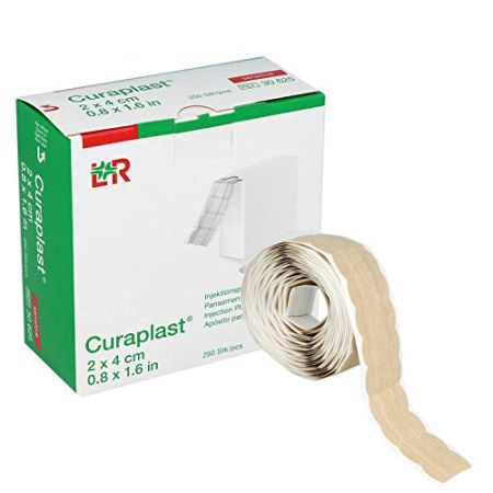 Lohmann Curaplast Sensitive Pack de 250 Pansements pour Prise de Sang 4 x 2 cm