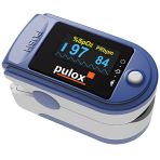 Pulox PO-200 Blue Finger Pulse Oximeter SpO2 for Measuring Blood Oxygen Saturation