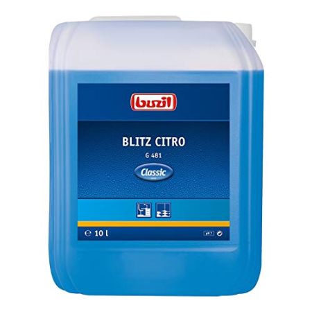 Alcohol-Based Cleaner Buzil G481 Blitz-Citro - 10 L, Lemon Scent