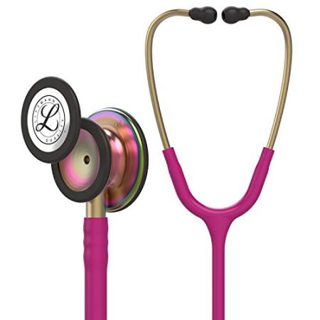 3M Littmann Stéthoscope de Surveillance Classic III, Tubulure Framboise, Rainbow Edition, 69 cm, 5806