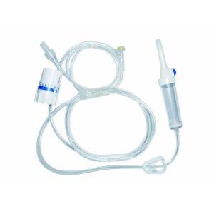 Tiga-Med Control Infusion Device with Precise Flow Regulator and Drip Chamber