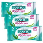 Sanytol Lingettes Multi-Usages Désinfectantes x 72 - Lot de 3