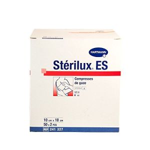 Hartmann Stérilux ES Sterile Gauze Compresses 10 x 10 cm 50 x 2 Pieces