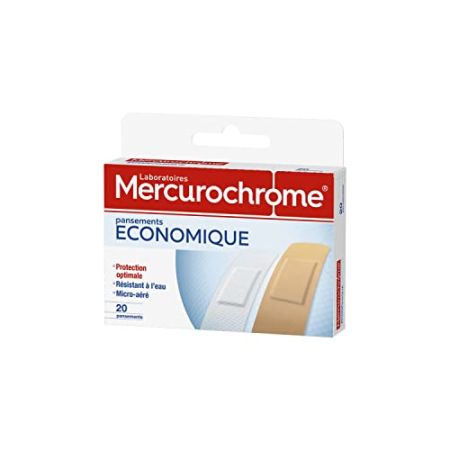 Mercurochrome Economic Bandages - x20 Water Resistant