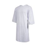 Clinotest - Chemise De Nuit Pour Patient/Chemise D'Hôpital/Chemise De Soins - Taille Unique - Bleu Étoilé