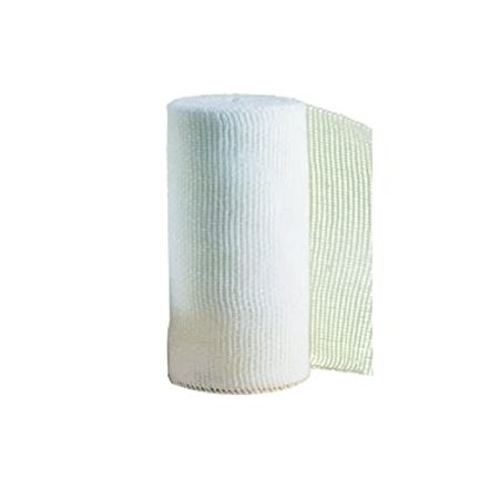 Gima - Absorbent Gauze Bandage with Selvedge Edge, 20 Threads, 100% Bleached Cotton, Latex-Free, Size 5 m x 10 cm, Box of 100