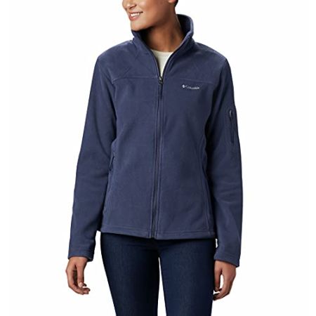 Columbia Fast Trek Jacket, Veste Polaire Entièrement Zippée Femme, Nocturnal, Taille XL