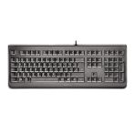 CHERRY KC 1068, French Layout, AZERTY Keyboard, Easy to Disinfect, Wired Waterproof Keyboard, Silent Typing, Black