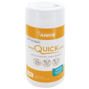 Lingette Anios Quick'Wipes Boite de 120 Lingettes - Certifié France Medical Industrie