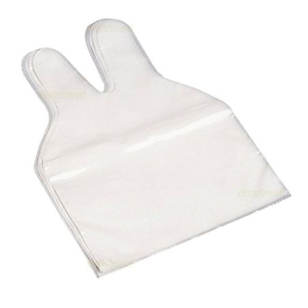 DOIGTIERS NON STERILES 2 doigts En polyéthylène 1 sachet de 100 doigtiers - 4940002- Certifié France Medical Industrie