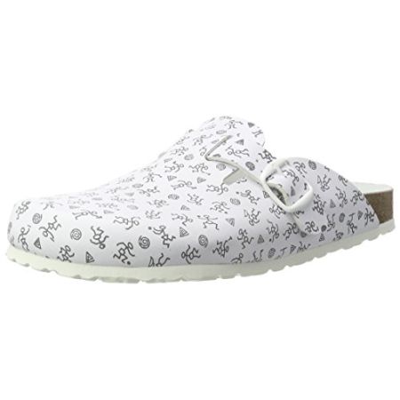 Lico Mixte Bioline Clog Print, Blanc Blanc Gris, 39 EU