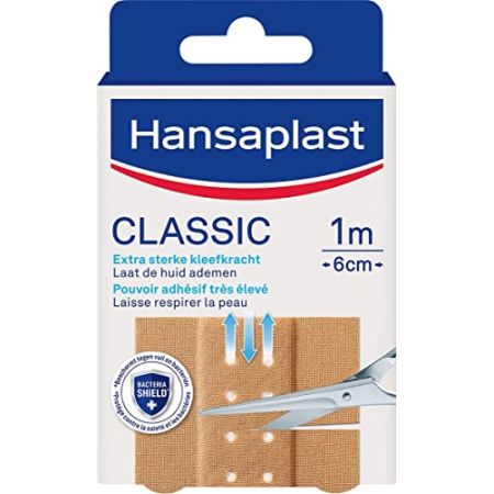 Hansaplast Classic 10 Bandes de 10 cm x 6 cm - Pansements Résistants