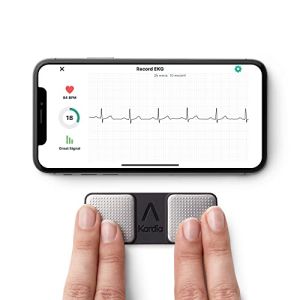 AliveCor KardiaMobile - Le moniteur ECG personnel connecté - Détectez la fibrillation auriculaire en seulement 30 secondes - à tout moment, n'im...