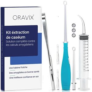 Kit hygiène des amygdales en Acier inoxydable | 3 outils pour l’extraction et la prévention de caséum | Élimination de la mauvaise haleine | ...