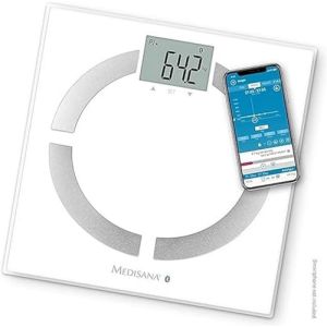 Medisana BS 444 - Pèse-Personne Impédancemètre Connecté, Jusqu'à 180 kg, Bluetooth