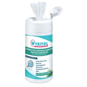 WYRITOL - Lingettes Désinfectantes Surfaces - Nettoient et Désinfectent