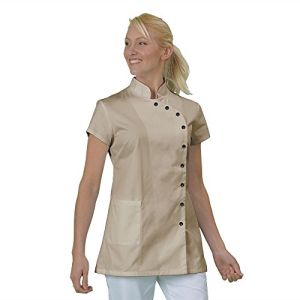 Hurry Jump Work Tunic for Beautician in Beige Bison T50