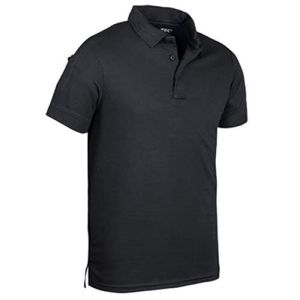 Mil-Tec Mixte Tactique Polo, Noir, 3XL EU - Confort et Style