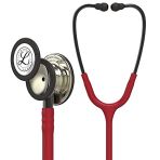 3M Littmann Classic III Monitoring Stethoscope, Burgundy Tubing, Champagne Edition, 69 cm, 5864