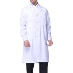 Sasairy Unisexe Blouse de Chimie Blanche, Blouse de Laboratoire, Manches Longues Tunique Medicale Laboratoire pour Homme et Femme, Vêtements de Tr...