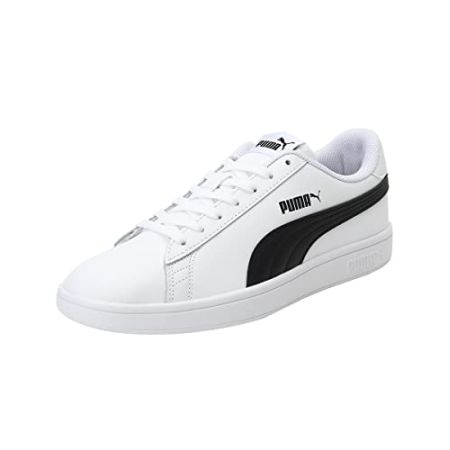 PUMA Unisex Smash V2 L Baskets Puma White Puma Black 42 EU