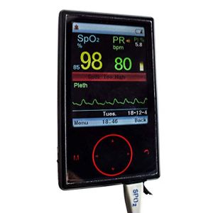 Oxymètre De Pouls Numérique Avec Écran TFT, Pile Lithium, Petit Et Pratique | Noir | Mobiclinic