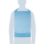 Disposable Polyethylene Bibs 100 pcs - Waterproof with Pocket - Ideal for Dining, Adults and Seniors