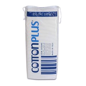 Cotton Plus ZIG ZAG 100 g - LIGNE MÉDICALE | 100% pur coton hydrophile cardé pour usage médical | Doux et absorbant.