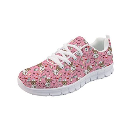 Showudesigns Women's Lightweight Running Shoes Nurse Hospital Work Sneakers Multisport Outdoor Casual Low Top