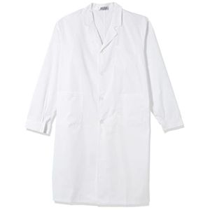 WWOO Blouse de Laboratoire Homme Blanche Blouse Médicale Vêtements de Travail et Uniformes Tissu Mise à Niveau Mince XXXL