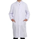 Pinkpum Blouse Chimie Laboratoire Blanche Unisexe Manches Longues Adulte/Etudiant Scolaire Sergé 250 gramme L