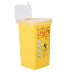 Nikou Medical Waste Box, Needle Disposal Bin, Medical Needle Box, Biohazard Needle Disposal, Plastic Container for Sharp Objects