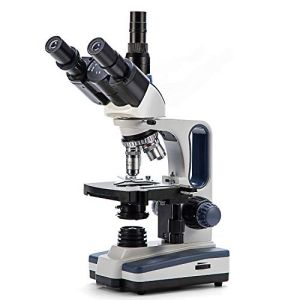 SWIFT Microscope Professionnel Trinoculaire avec Oculaires Grand Champ 10X/25X, en Grossissement 40X-2500X