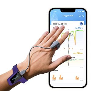 Viatom Wrist Pulse Oximeter, Sleep Oxygen Monitor, Smart Vibration Alarm for Snoring and Sleep Apnea