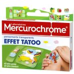 Transparent Tattoo Effect Bandages - 12 Units Mercurochrome