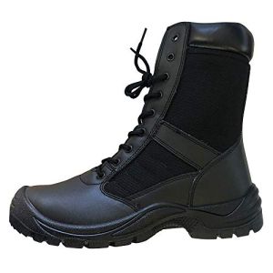 High Safety Shoe for Men ISO20345 with Side Zipper and Protective Cap Ideal for Security Agents Size 45