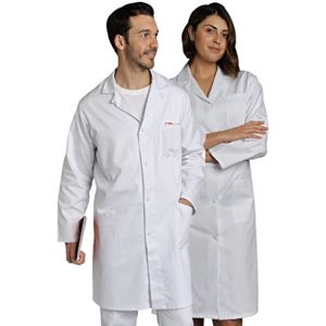 SNV Blouse blanche chimie lycée laboratoire 100% coton blanc manches longues Blouse medicale femme/homme convient également aux collèges. Blouse...