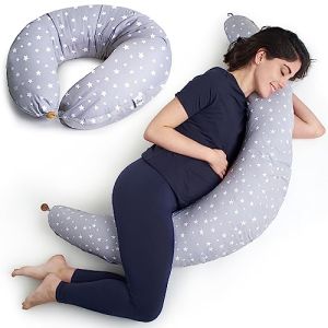 Niimo Coussin de Grossesse et Allaitement XXL - 100% Coton, Distingué 2022